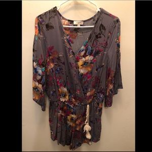 Multicolored Floral Romper